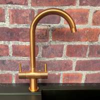 Aysgarth Brushed Nickel Monobloc Kitchen Sink Mixer Tap