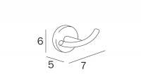 Inda One Triple Robe Hook 25 x 4H x 4cm 