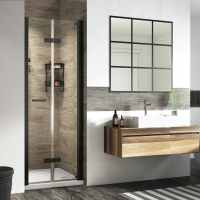 Roman Innov8 900mm Bi-Fold Shower Door in Matt Black