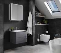 HIB Exos 80 Illuminated LED Bathroom Cabinet - 800mm