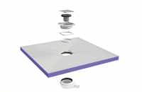 wedi Fundo Borgo Quadrant Shower Tray - 900 x 900mm