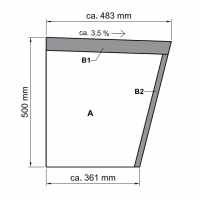 Jackoboard Steam & Wet Room Shower Bench Seating Curved Kit - 1200mm