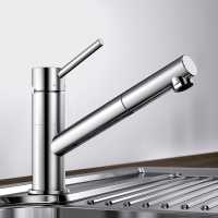 Blanco Jandora Brushed Steel Kitchen Tap -  526615