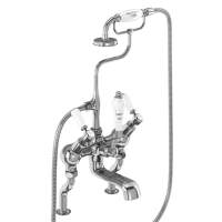 Burlington Kensington Angled Traditional Bath Shower Mixer Tap