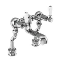 Burlington Kensington Traditional Bidet Mixer Tap with Pop Up Waste