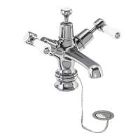 Burlington Kensington Traditional Monobloc Basin Mixer Tap with Sprung Waste