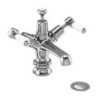 Laguna Black & Gold Wall Mounted Basin Mixer Tap - Jaquar