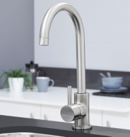 Richmond Twin Lever Kitchen Mixer Tap - Copper