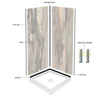 Multipanel Tile Effect 1200 x 1200mm 2 Sided Wall Panel Kit