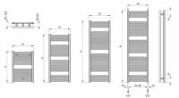 Zehnder Klaro 1708 x 600 Towel Radiator - Volcanic   