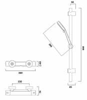 Abacus Emotion Thermostatic Shower Set