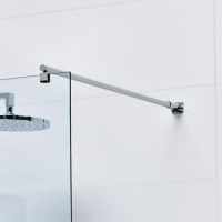 Roman Wet Room Glass Low Level Bracing Bar For 6 to 10mm Glass - LBBK4590