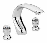 Sagittarius Liberty Crystal 3 Hole Bath Filler Tap