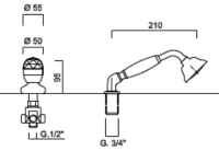 Sagittarius Liberty Crystal 3/4 inch Deck Side Valves 