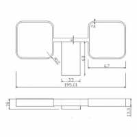 The White Space Double Tumbler and Holder - Chrome