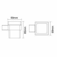 The White Space Tumbler and Holder - Chrome