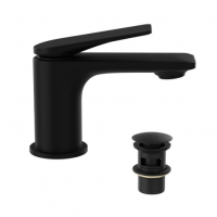 Laguna Matt Black Mono Basin Mixer Tap - Jaquar