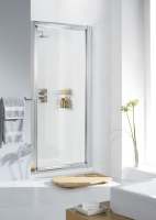 900mm White Pivot Shower Door, Lakes Classic Collection