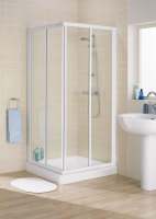 750mm White Corner Entry Enclosure, Lakes Classic Collection