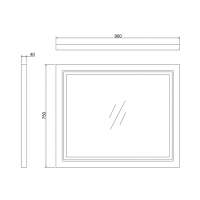 Bayswater 600mm Mirror Wall Cabinet - Pointing White