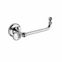 Oriental Crystal Open Toilet Roll Holder - Chrome, Gold or Black Chrome - Origins Living