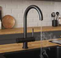 Francis Pegler Boiling Water Kitchen Tap - Black