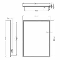 Esk LED Bathroom Mirror - 700mm - Eastbrook