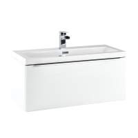 Muro 800 Basin Cabinet in White - Scudo Bathrooms