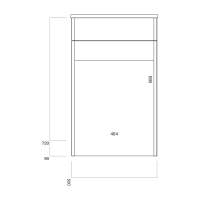 Athena Vault 2 in 1 WC & Natural Oak Vanity Unit 500mm 