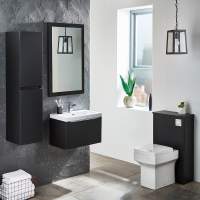 Athena Vault 2 in 1 WC & Gloss Grey Vanity Unit 500mm