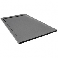 Giorgio Lux Graphite Slate Effect Shower Tray - 1200 x 1000 - Concealed Waste