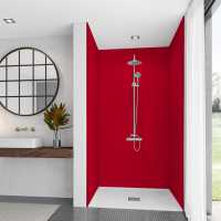 Lustrolite Rouge Red High Gloss Acrylic Bathroom Wall Panels