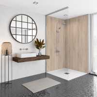 Wetwall Light Wood Shower Panel