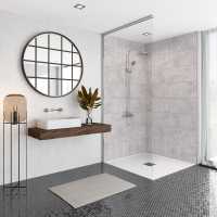 Durapanel Silver Cloud Gloss 1200mm S/E Bathroom Wall Panel By JayLux