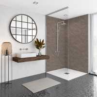 Wetwall Brushed Steel Shower Panel