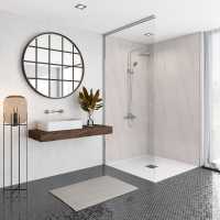 Wetwall Brushed Steel Shower Panel