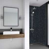 Durapanel Black Sparkle 1200mm Duralock T&G Bathroom Wall Panel By JayLux