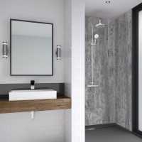 Urban Grey Mermaid Acrylic Shower Panels