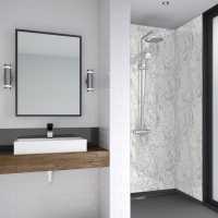 Durapanel Carrara Marble 1200mm S/E Bathroom Wall Panel By JayLux