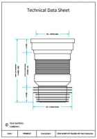 Long Flexible Toilet Pan Connector (300 - 700mm) - PP0002 - Viva Sanitary