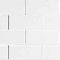 White Metro Tile Effect 3mm Wall Panels by Multipanel