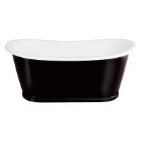 Burlington Balthazar Black 1675 x 761mm Freestanding Bath