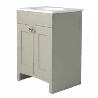 Classic 500mm Earl Grey Bathroom Vanity Unit With Basin - Origins By Utopia