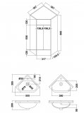 Parade 800mm, White, Wall Mounted Draw Vanity Unit - Nuie