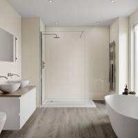 Multipanel Travertine Shower Panels