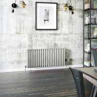 DQ Cove Brushed Stainless Steel Single Sided 1800 x 413 Vertical Radiator