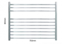 1000 x 520mm Sussex Steyning Stainless Steel Towel Rail - JIS Europe