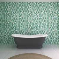 Forest Green Mermaid Acrylic Shower Panels 