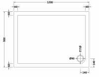 MX Elements SPS Shower Tray