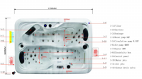 Breva 5 Seater Outdoor Hot Tub Spa by Jaquar